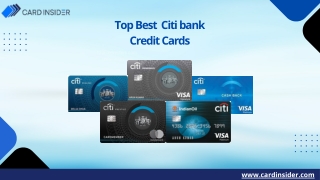 Best Citi bank credit cards