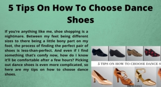 5 tips on how to choose dance shoes