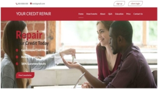 Convincing debtors for professional help  with credit repair website templates