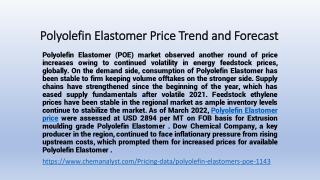 Polyolefin Elastomers pricing online