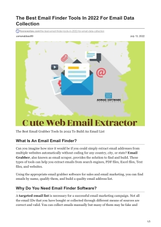 The Best Email Finder Tools In 2022 For Email Data Collection