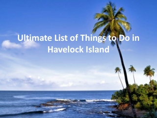 Ultimate List Of Things to Do in Havelock