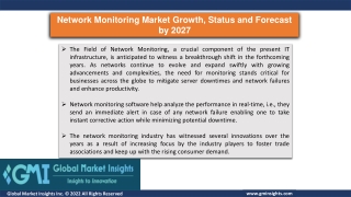 Network Monitoring Market Growth, Status and Forecast by 2027