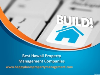 Best Hawaii Property Management Companies - www.happydoorspropertymanagement.com