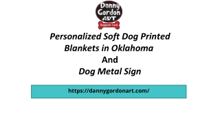 Dog Printed Blankets in Oklahoma
