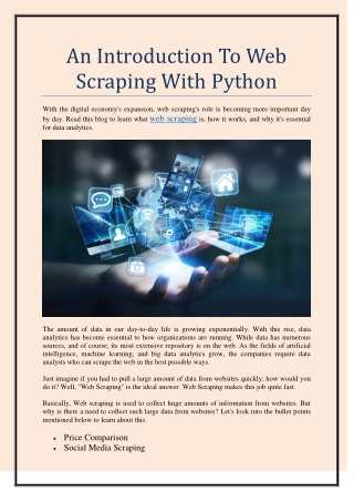 An Introduction To Web Scraping With Python