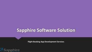 Flight Booking App Development Services | Sapphire