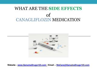 What are the side effect of canagliflozin ?