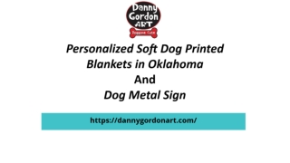 Personalized Soft Dog Printed Blankets in Oklahoma
