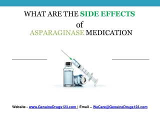 What are the side effects of Asparaginase ?