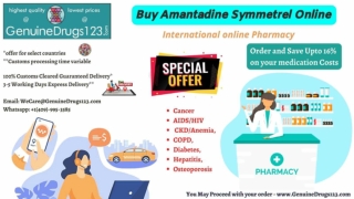 What is Amantadine 100mg used for ?