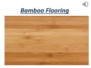 Bamboo Flooring  In Dubai