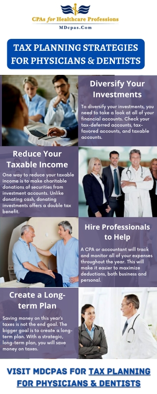 Tax Planning for Physicians & Dentists | MDcpas