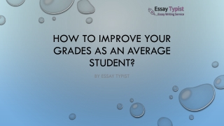 How To Improve Your Grades as An Average