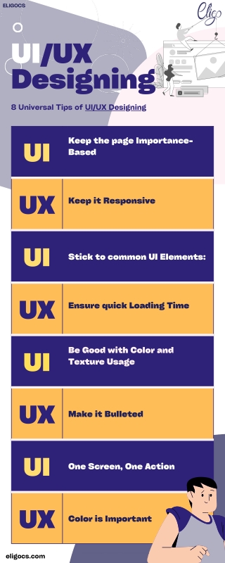 8 Universal Tips Of UI UX Designing For Web Design - Eligocs