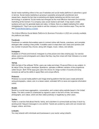 The 8 Most Effective Social Media Platforms for Business Promotion in 2022 (1)