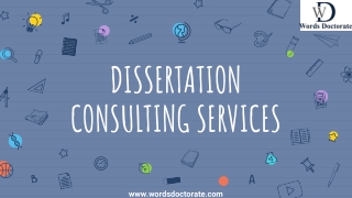Dissertation Consulting Services - Words Doctorate