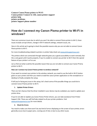 Connect Canon Pixma printer to Wi-Fi.docx