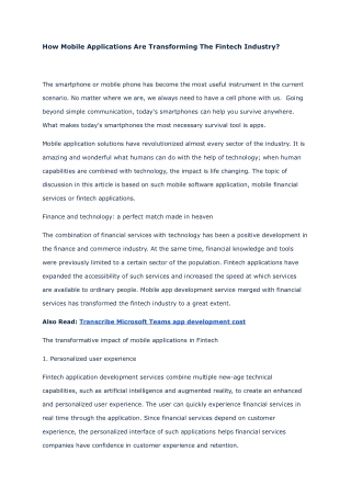 How Mobile Applications Are Transforming The Fintech Industry_ - Google Docs