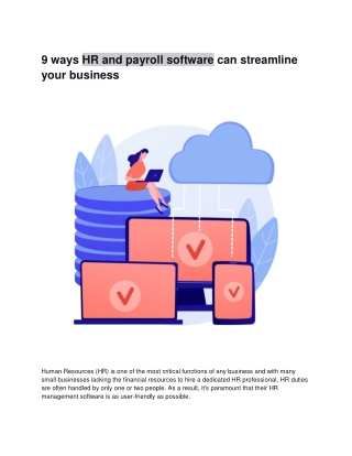 9 ways HR and payroll software can streamline your business