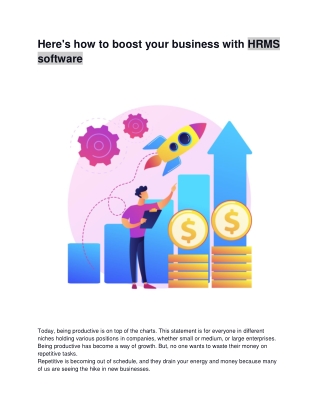 Here's how to boost your business with HRMS software