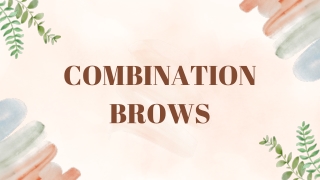 Combo Brows - Combination Brows - PPT