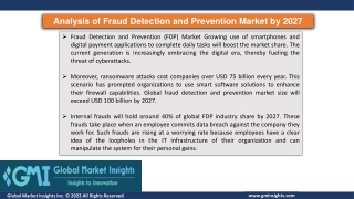 Analysis of Fraud Detection and Prevention Market by 2027