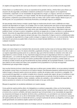 Consejos practicos de seguridad de un cerrajero profesional en materia de cerraj