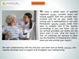 Nursing Care Support Services