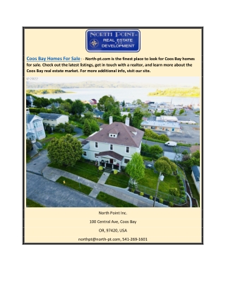 Coos Bay Homes For Sale  North-pt.com