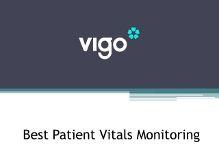 Best Patient Vitals Monitoring - Vigocare.com