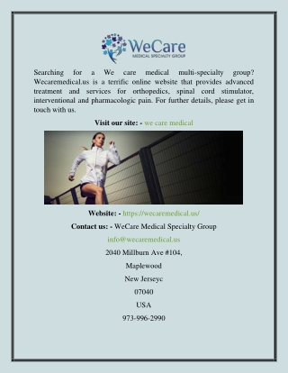 We Care Medical  Wecaremedical.us