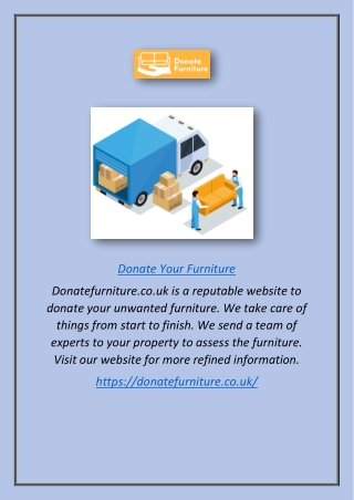 Donate Your Furniture | Donatefurniture.co.uk