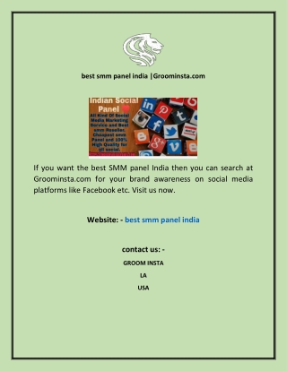best smm panel india