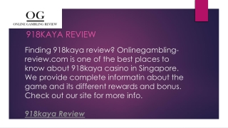 918kaya Review  Onlinegambling-review.com