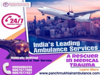 Get Superior Medical with Panchmukhi Air Ambulance Service in Guwahati and Mumbai