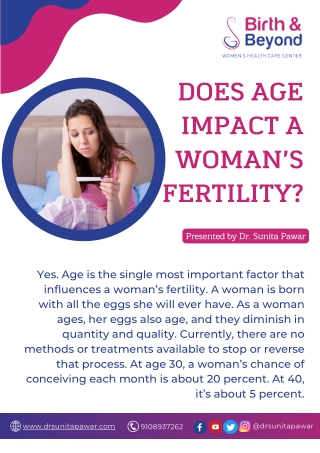 Does Age Impact A Woman’s Fertility | Best Gynecologist in HSR Layout