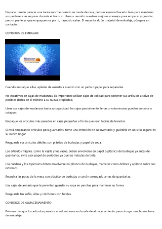 Trucos y consejos de Mudanzas Economicas Madrid para realizar una mudanza organi