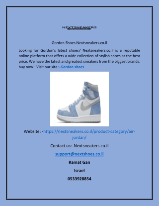 Gordon Shoes Nextsneakers