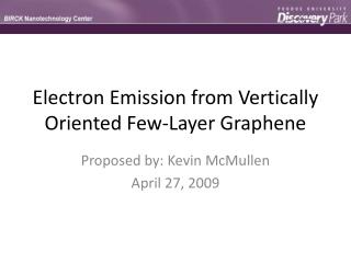 Electron Emission from Vertically Oriented Few-Layer Graphene