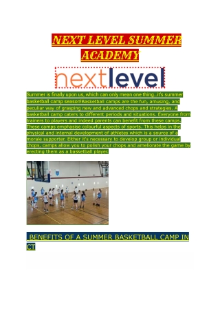 Basketball Camp In Ct