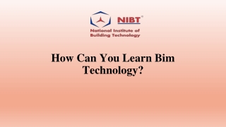 How Can You Learn Bim Technology-compressed