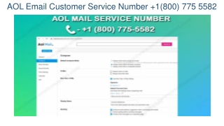 AOL Email Customer Service Number  1(800) 775 5582