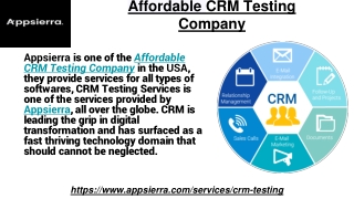 Affordable CRM Testing Company