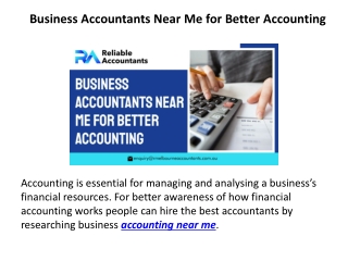 Business Accountants Near Me for Better Accounting