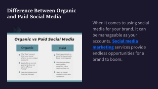 Difference Between Organic and Paid Social Media