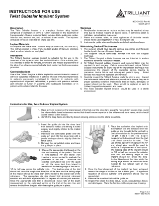 Twist Subtalar Implant System | DJO Global