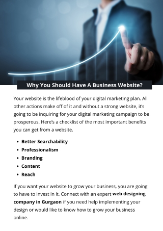 Why You Should Have A Business Website?