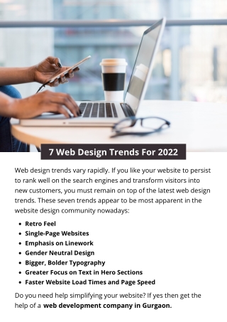 7 Web Design Trends For 2022