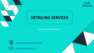 Detailing Services - CAD Outsourcing